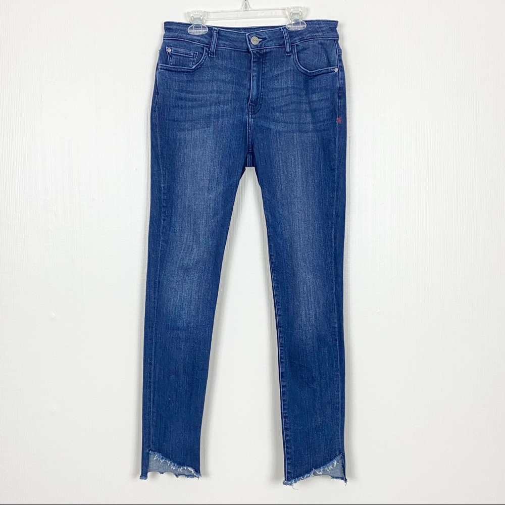 Warp +‎ Weft Sz 6/28 JFK New York City Skinny Jeans Riverdale Angle Raw Hem